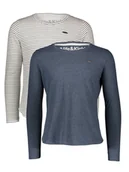 Koszulki i topy damskie - Vero Moda Koszulki (2 szt.) w kolorze biało-granatowo-czarnym - miniaturka - grafika 1