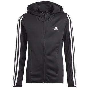 Adidas bluza dziecięca poliester czarny rozmiar 128 - Bluzy dla dziewczynek - miniaturka - grafika 1