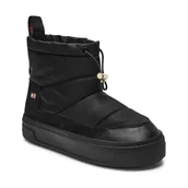 Śniegowce damskie - Tommy Hilfiger Śniegowce Flag Nylon Mini Snowboot | z dodatkiem skóry - miniaturka - grafika 1