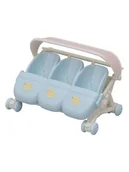 Akcesoria dla lalek - Sylvanian Families Akcesoria dla lalek "Triple stroller" - 3+ - miniaturka - grafika 1