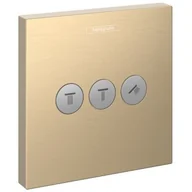 Akcesoria do armatury i ceramiki - Hansgrohe ShowerSelect zawór odcinający podtynkowy brąz szczotkowany 15764140 - miniaturka - grafika 1