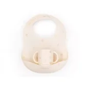 Zestawy naczyń dla dzieci - Bamboom Śliniak silikonowy z kieszonką + kubeczek silikonowy Zwierzątka 6m+ - miniaturka - grafika 1