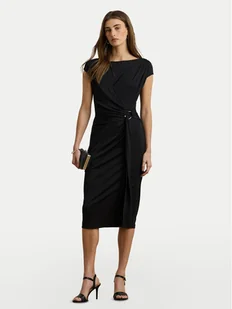 LAUREN RALPH LAUREN Sukienka koktajlowa 200973601001 Czarny Slim Fit - Sukienki - miniaturka - grafika 1