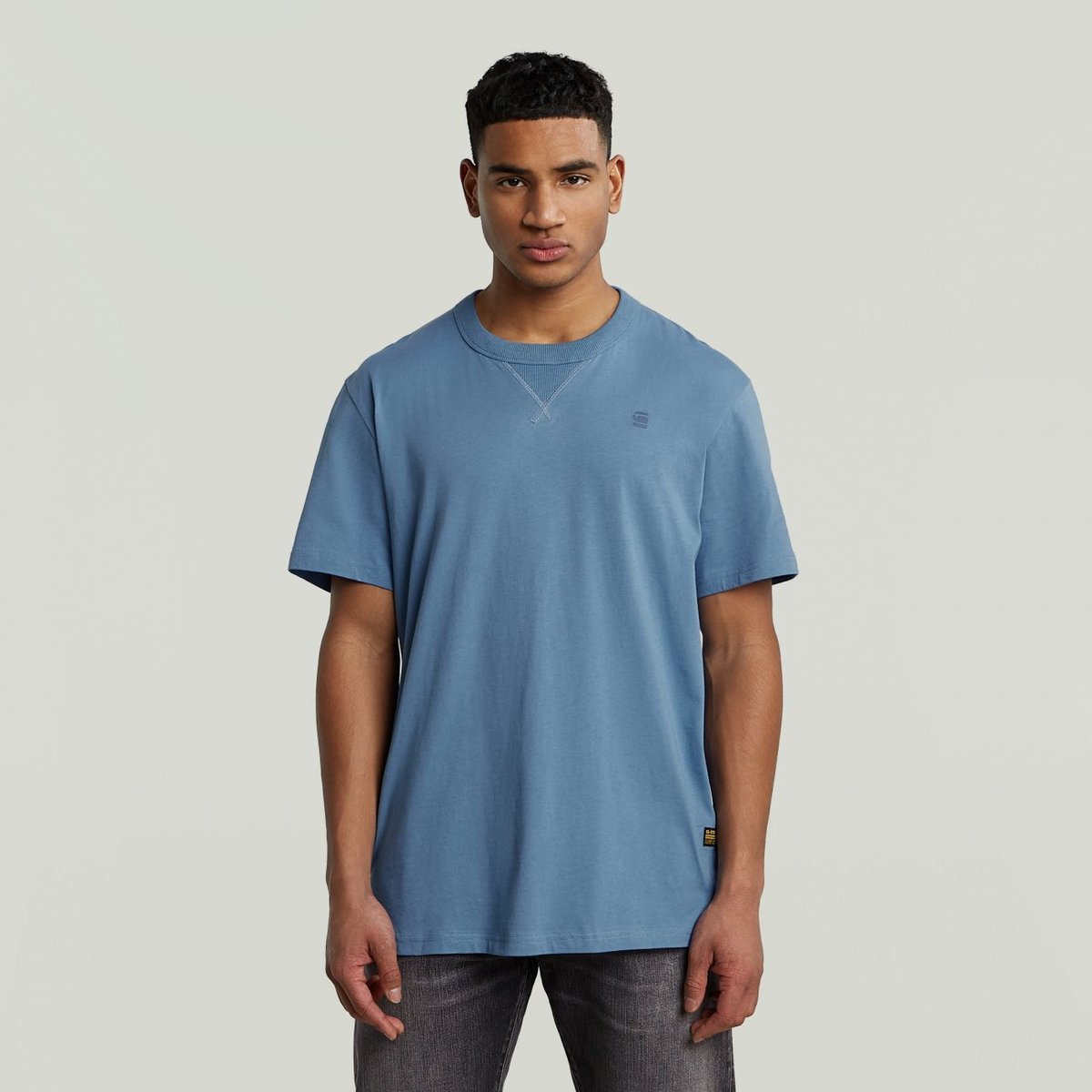 t-shirt uomo g-star d24449-336 nifous base g989 dutch blue