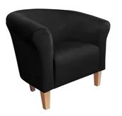 Fotele - ATOS Fotel Milo MG19 nogi buk czarny - miniaturka - grafika 1