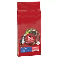 Sucha karma dla psów - Purina One Medium/Maxi Adult, wołowina z ryżem - 12 kg - miniaturka - grafika 1