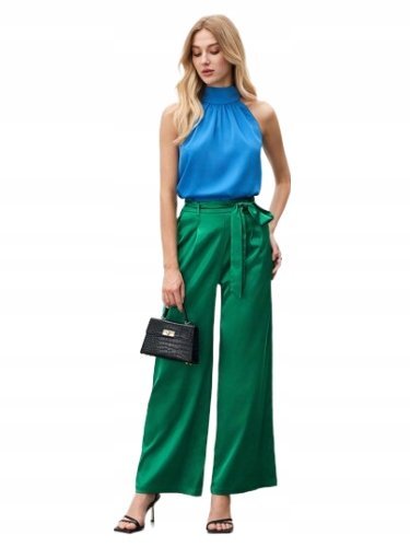 SHEIN SPODNIE ELEGANCKIE PROSTE ZIELONE 40/42 ŁGT