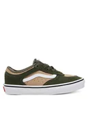 Buty dla dziewczynek - Vans Tenisówki Rowley Classic VN000SFB50K1 Zielony - miniaturka - grafika 1