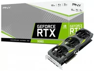 Karty graficzne - PNY Karta graficzna GeForce RTX 3080 Uprising Triple Fan LHR 12GB VCG308012LTFMPB - miniaturka - grafika 1