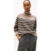 Swetry damskie - Tommy Hilfiger Wełniany golf | Loose fit | z dodatkiem kaszmiru - miniaturka - grafika 1