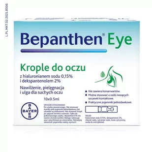Bepanthen Eye Krople do oczu, 10 x 0,5 ml - Krople do oczu - miniaturka - grafika 2