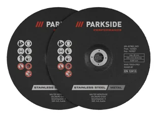 PARKSIDE PERFORMANCE® Akcesoria do szlifierki kątowej, ok. Ø 230 mm (Tarcze ścierne, 2 sztuki) - Akcesoria do elektronarzędzi - miniaturka - grafika 1