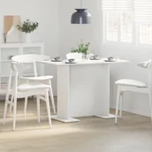 Stoły - Stół jadalny Biały 110x60x75 cm z drewna inżynieryjnego - miniaturka - grafika 1