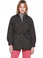 Kurtki damskie - Only Pikowana Kurtka Damska Z Paskiem I Klasycznym Kołnierzem M K1A - miniaturka - grafika 1