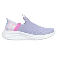 Buty dla dziewczynek - Buty Skechers Slip-ins Ultra Flex 3.0 - Colory Wild 303801L-LVMT fioletowe - miniaturka - grafika 1