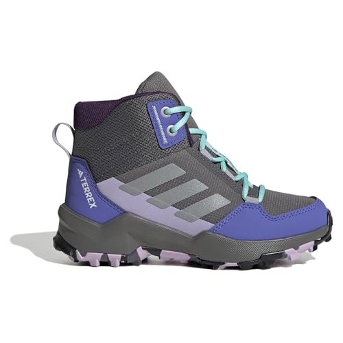 adidas Uniseks - dzieci TERREX AX4R MID HIKING SHOES, grey four/matte silver/semi flash aqua, 34 EU