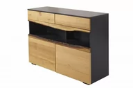 Komody - Invicta Komoda Wild Oak 120cm Grau Eiche Invicta 40064 - miniaturka - grafika 1