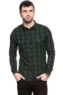 Koszule męskie - Lee, Koszula męska, Western Shirt Forest Green L644Cudf, rozmiar M - miniaturka - grafika 1