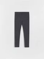 Spodnie i spodenki dla dziewczynek - Reserved - Legginsy w kratę - ciemnoszary - miniaturka - grafika 1