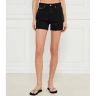 Spodnie sportowe damskie - Calvin Klein Jeans Jeansowe szorty Mom Fit - miniaturka - grafika 1