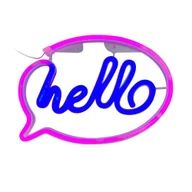 Lampy ścienne - Neon LED napis HELLO FM-NL41 Zuma Line - miniaturka - grafika 1