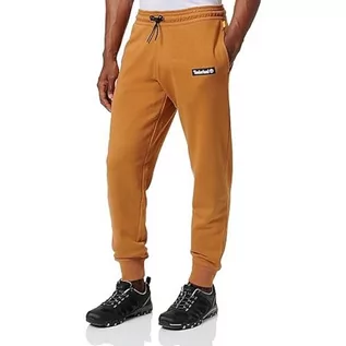Spodnie męskie - Timberland Woven Badge Sweatpants Spodnie męskie, Wheat Boot, XL - grafika 1