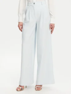 Guess Spodnie palazzo W5GB02 WH9Y2 Błękitny Wide Leg - Spodnie sportowe damskie - miniaturka - grafika 1