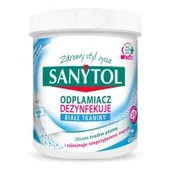 Środki do prania - SANYTOL SANYTOL Dezynfekujący odplamiacz i wybielacz do prania białego 450 g - miniaturka - grafika 1