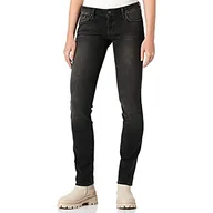 Spodnie damskie - Mavi Damskie spodnie jeansowe Julia Smoke Night STR, szary (Dunkelgrau 15142), 32W x 32L - miniaturka - grafika 1