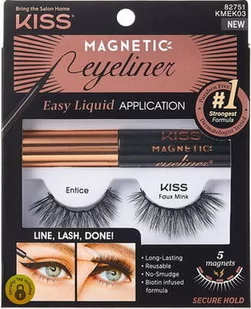 Kiss, Zestaw Rzęsy Magnetyczne Double Pack + Liner 03 - Sztuczne rzęsy i akcesoria - miniaturka - grafika 1