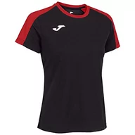 Koszulki i topy damskie - Joma Eco Championship T-shirt damski z krótkim rękawem, czarny/czerwony, L - miniaturka - grafika 1