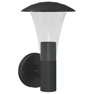 Lampy ogrodowe - vidaXL Kinkiet zewnętrzny, czarny, stal nierdzewna - miniaturka - grafika 1