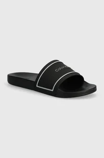 Calvin Klein klapki POOL SLIDE DEBOSS LOGO TPU damskie kolor czarny HW0HW01976 - Klapki i japonki damskie - miniaturka - grafika 1