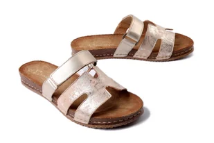 MACIEJKA 06994-25/00-5 złoty, klapki damskie - Maciejka - Klapki i japonki damskie - miniaturka - grafika 1