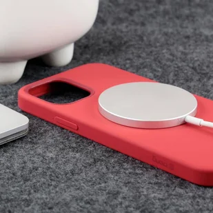 Crong Color Cover Magnetic - Etui iPhone 12 Pro Max MagSafe (czerwony) - Etui i futerały do telefonów - miniaturka - grafika 5