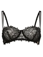 Biustonosze - Bluebella Biustonosz damski na fiszbinach - Audrey Kobiety Dzianina czarny jednolity, 70C - miniaturka - grafika 1