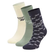 Skarpetki męskie - Skarpety długie Reebok Cl Fo Crew Sock 3P GN7668 Kolorowy - miniaturka - grafika 1