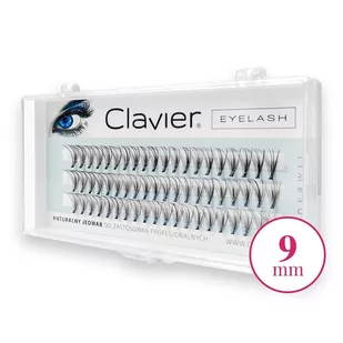 Clavier CLAVIER EYELASH SZTUCZNE RZĘSY W KĘPKACH 9MM - Sztuczne rzęsy i akcesoria - miniaturka - grafika 1