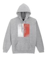 Bluzy damskie - Bluza Motocyklowa Polski Chopper z Motorem Flaga Polska Szara XL - miniaturka - grafika 1