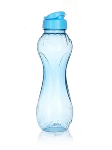 Butelka sportowa plastikowa bidon Trend niebieska 600ml - Shakery i bidony sportowe - miniaturka - grafika 1