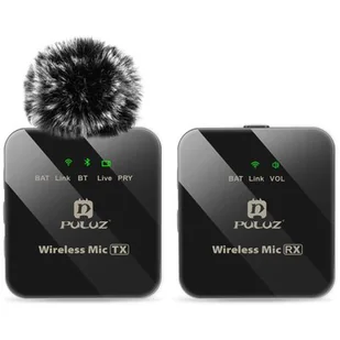 System bezprzewodowy PULUZ PU3153B 1 TX + 1 RX PU3153B - Mikrofony komputerowe - miniaturka - grafika 1