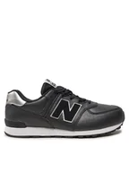 Buty dla dziewczynek - New Balance Sneakersy GC574FM Czarny - miniaturka - grafika 1