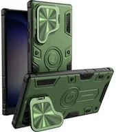 Etui i futerały do telefonów - Nillkin Etui z ochroną aparatu CamShield Armor Prop Case do Galaxy S24 Ultra, zielone - miniaturka - grafika 1