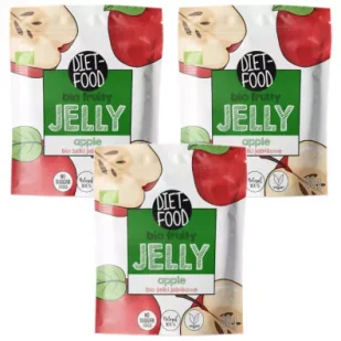 Diet-Food Żelki owocowe o smaku jabłka Zestaw 3 x 50 g Bio - Żelki - miniaturka - grafika 1