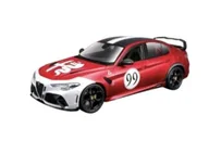 Samochody i pojazdy dla dzieci - Alfa Romeo Giulia GTAM #99 Metal Red 1:18 BBURAGO - miniaturka - grafika 1
