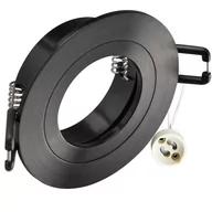 Oprawy, klosze i abażury - Oczko podtynkowe FEBE GU10 Czarne 323316 GOLDLUX - miniaturka - grafika 1