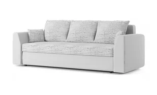 Kanapa rozkładana z funkcją spania, Paul, 230x90x75 cm, biel, szary - Sofy i kanapy - miniaturka - grafika 1
