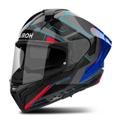 Kaski motocyklowe - Kask Integralny Airoh Matryx Rocket Matowy Niebieski/CzerwonyM - miniaturka - grafika 1