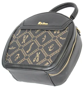 Torebka Damska ESLEE Okrągła Kuferek 8903 CZARNA - Torebki damskie - miniaturka - grafika 8