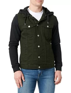 Jack&Jones Jpstalvin Jjjsweat kurtka męska AKM, Rodzyn/Szczegóły: czarny, XXL - Kurtki męskie - miniaturka - grafika 1